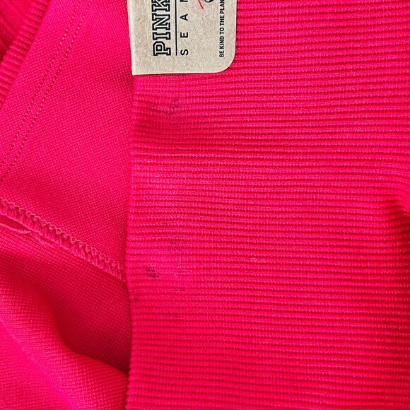 NWT Victoria's Secret PINK Active Seamless 7/8 Waistband Pocket Red Leggings Lg - Picture 12 of 12